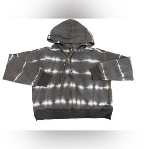 FP Movement Lace Up Tie Dye Hoodie Sweatshirt Gray Size M